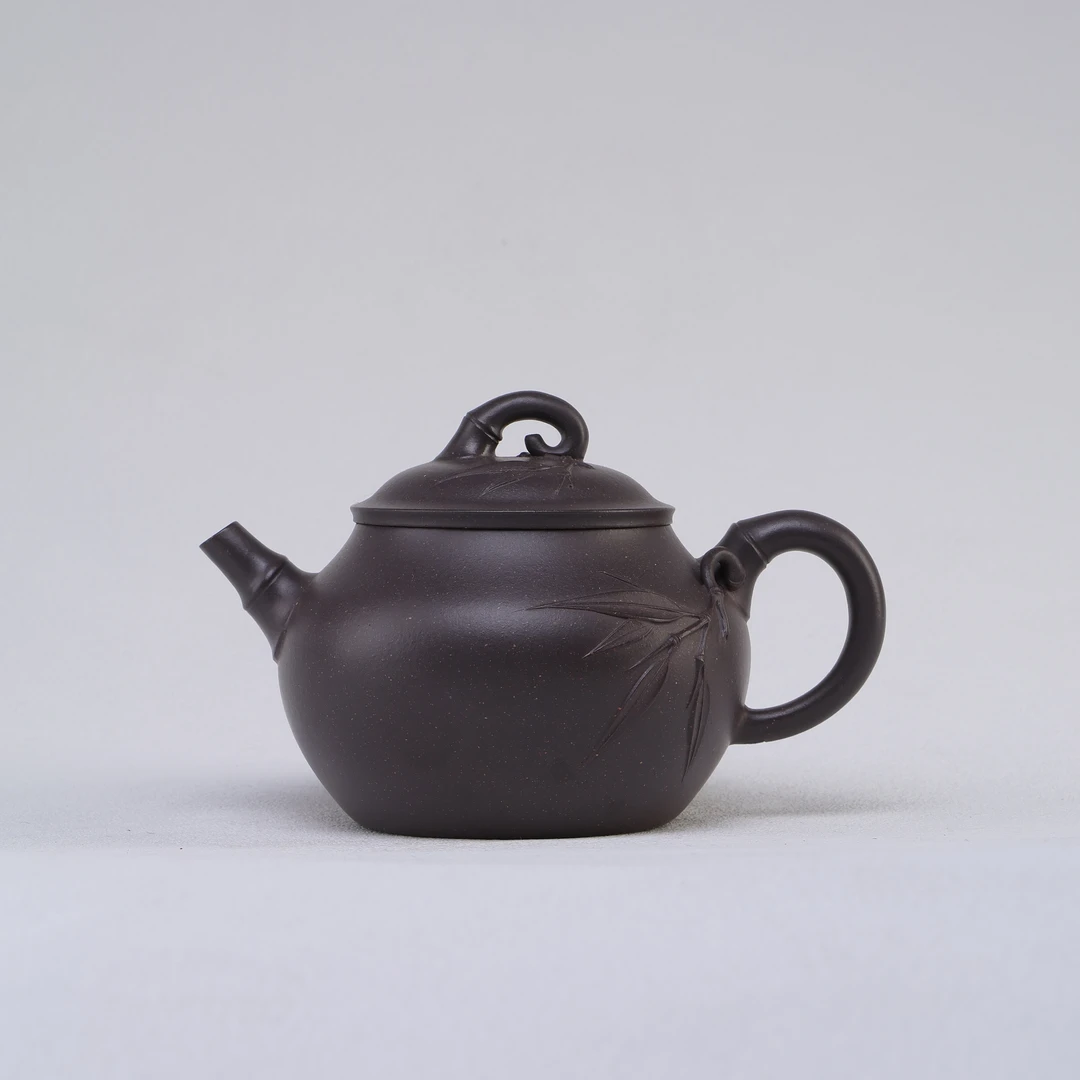 汪汪茶器 陈梓柒 合竹 天青泥 165cc 家用紫砂壶