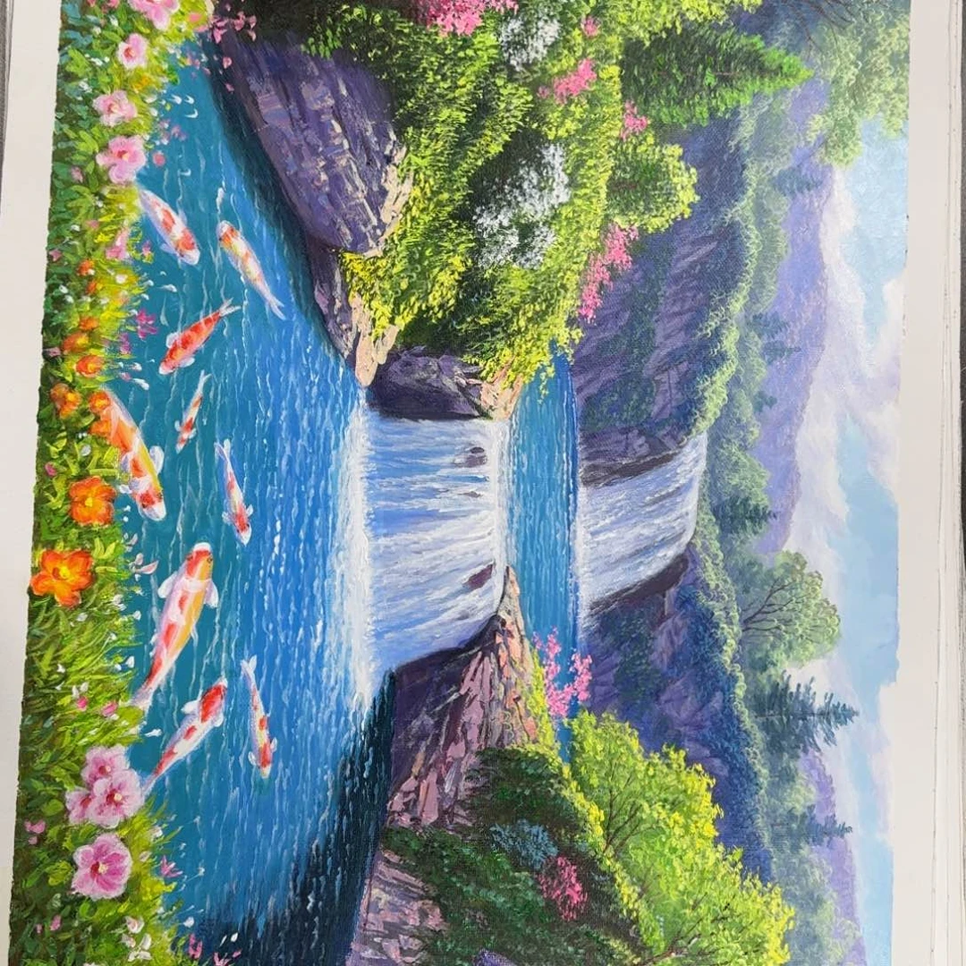 油画加油加油努力加油加油