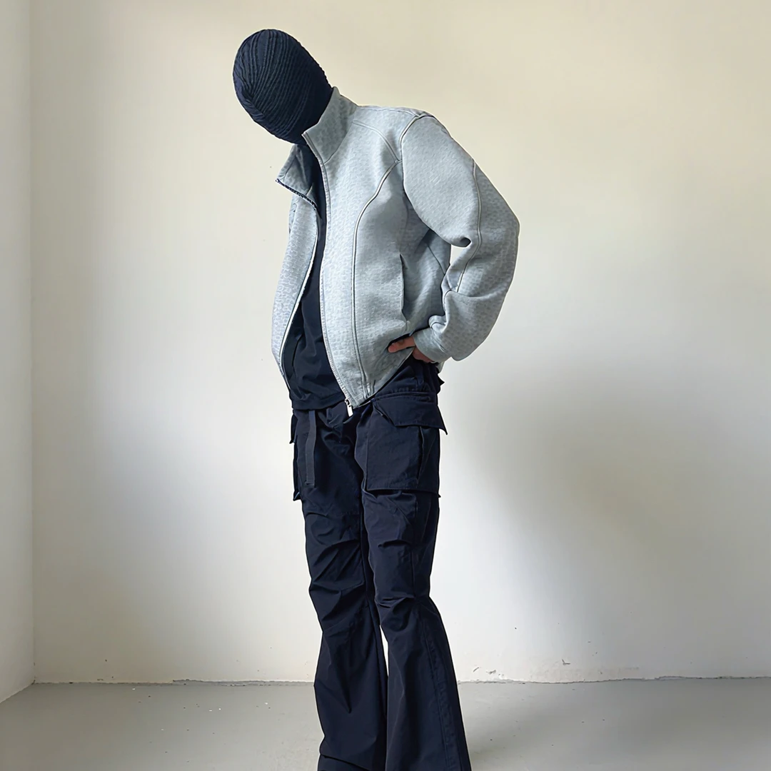 【AT】Boxy空气层解构立领外套拉链卫衣cleanfit 显壮卫衣外套