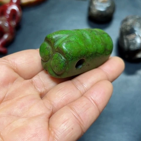 吊坠白玉菩提把件