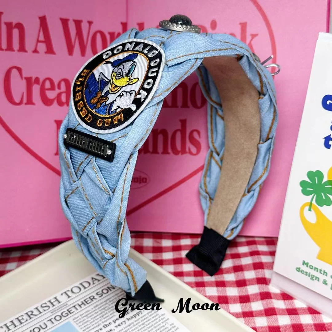 【叙事失格】甜酷辣妹蓝色米老板卡通发箍原创可爱B140