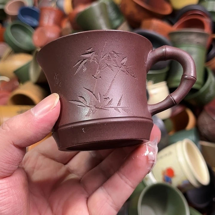 紫砂茶杯全手工紫砂主人杯