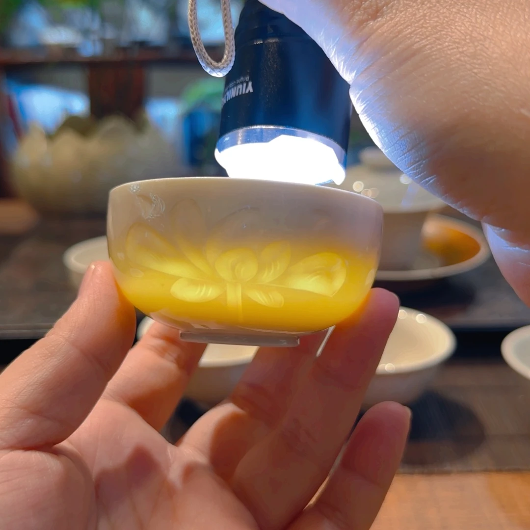 特价普洱杯 外剔花 80cc 全手