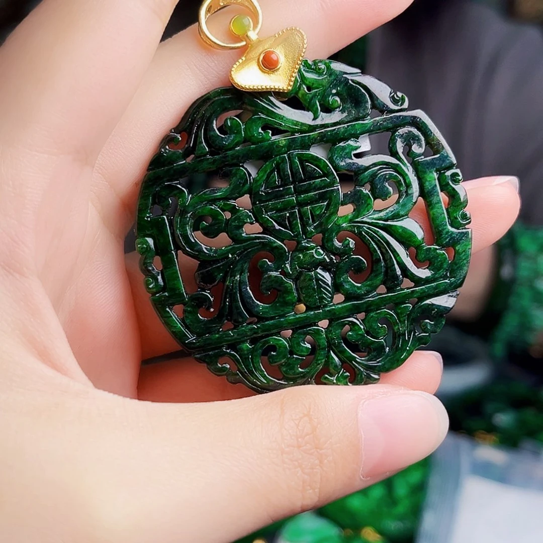 颈饰银S925镶嵌翡翠多样性