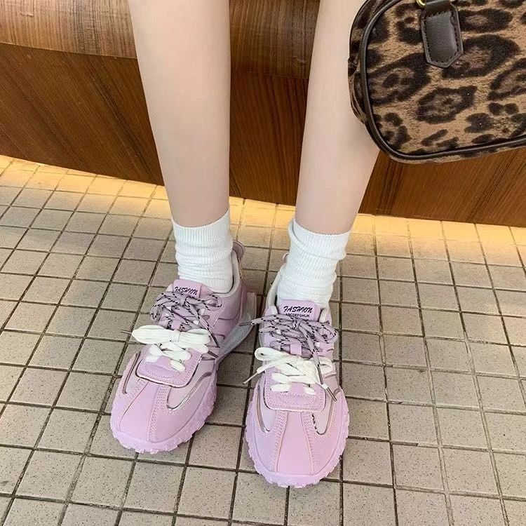 2025网红时尚百搭春季学生厚底ins韩版新款运动鞋休闲鞋鞋子小众