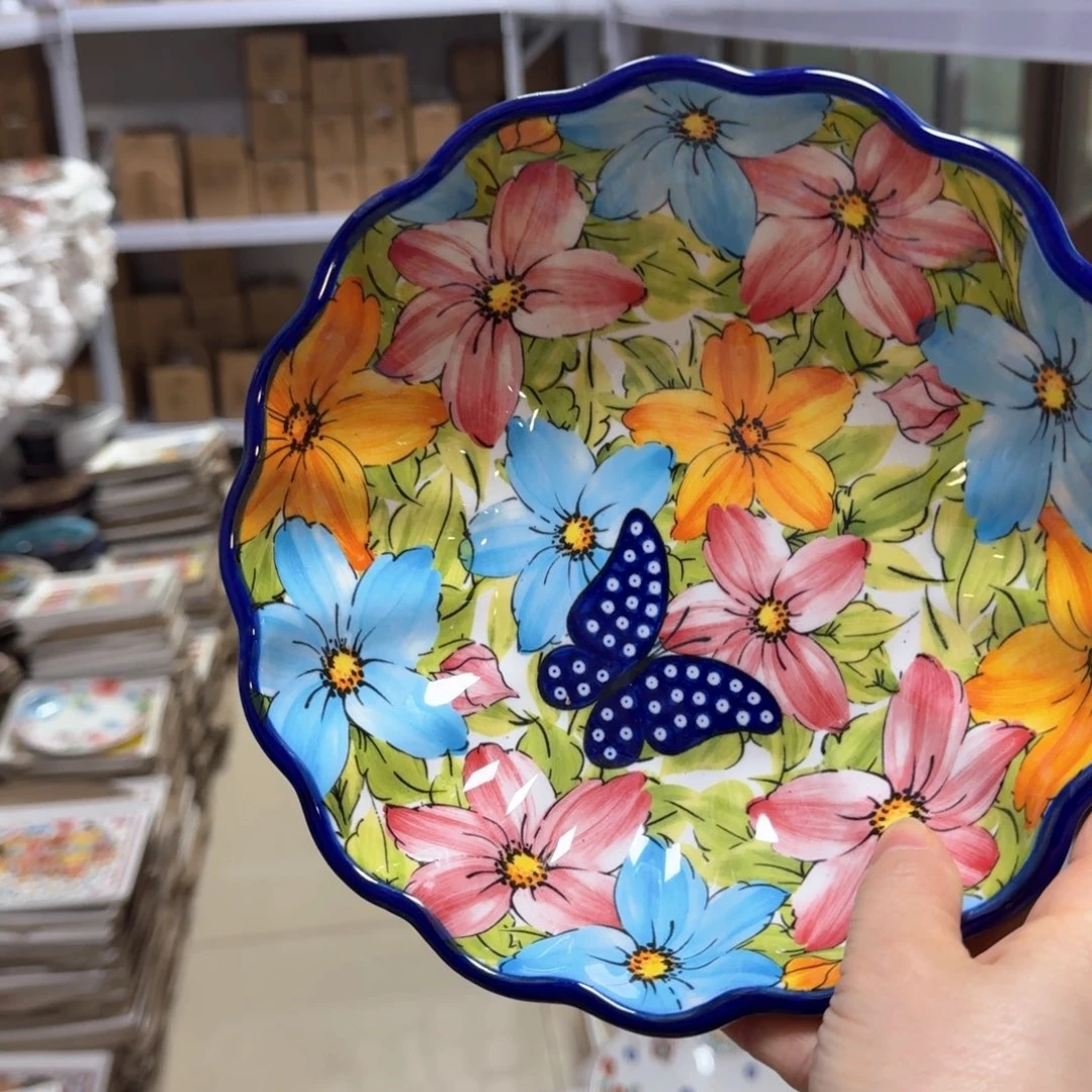 陶瓷水仙花深盘一只看图