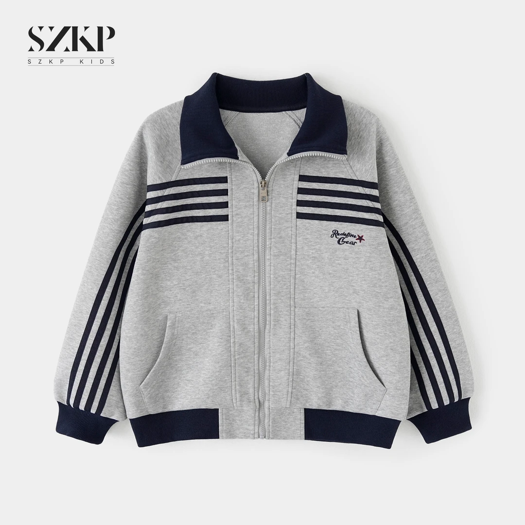 SZKP秋季新款女童装休闲上衣中大童时尚洋气儿童外套YNYQ553369