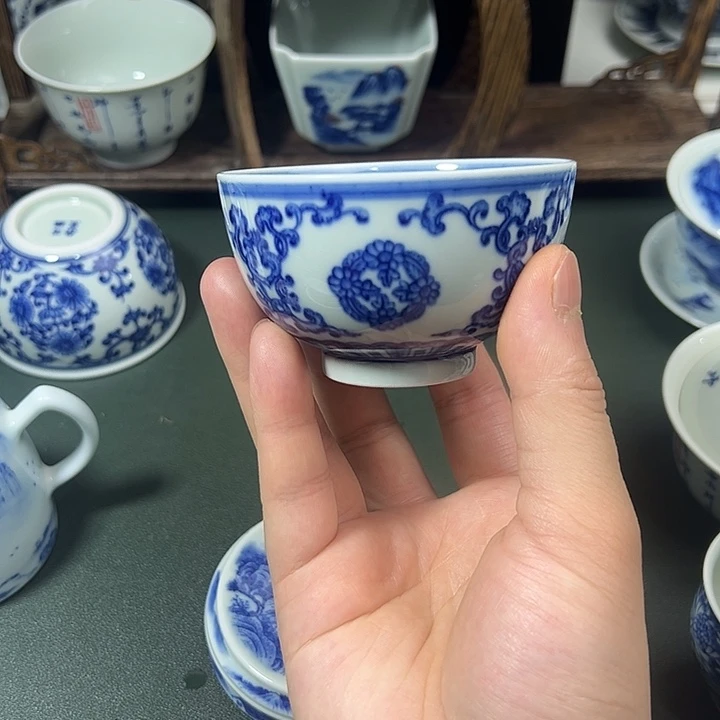 柴窑景德镇纯手工手绘
