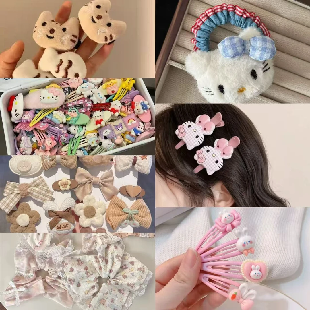 直播选款鳄鱼夹发绳发卡发箍简约发圈魔术贴通用可爱女孩