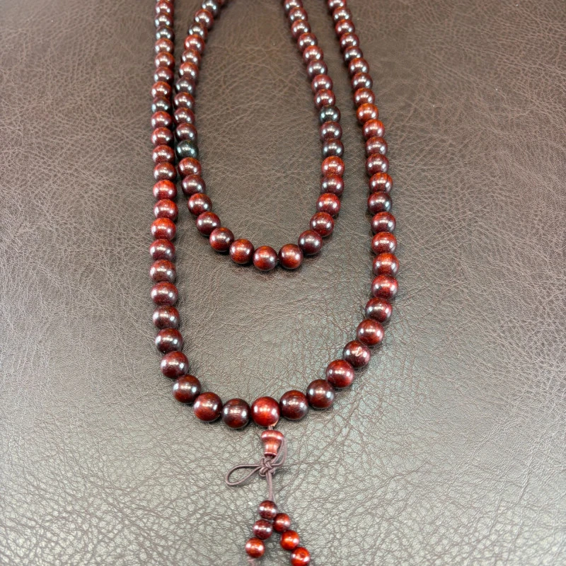 小叶紫檀108颗1.0多圈手串（无礼盒）MK419