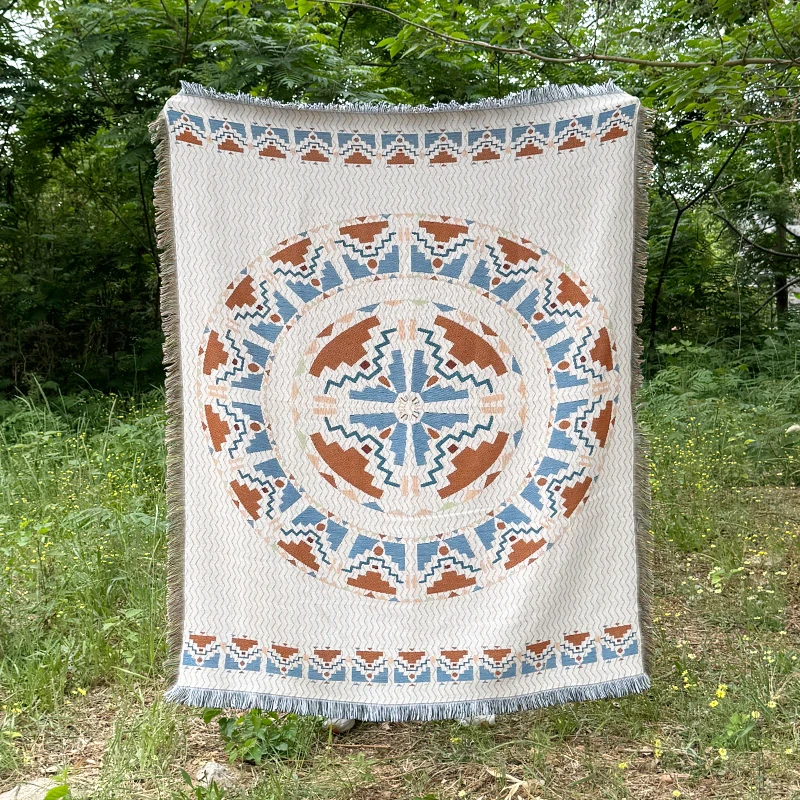 中国风沙发毯全盖沙发巾客厅单人双人沙发盖毯民族风