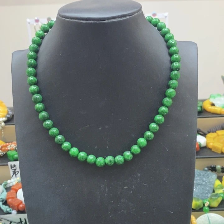 翡翠未镶嵌颈饰卡八项链4