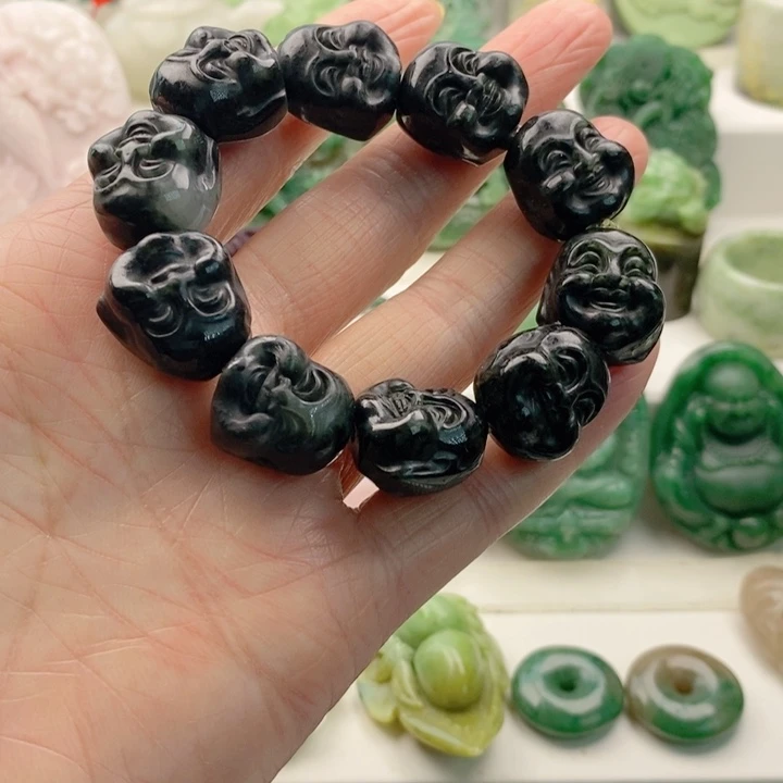 独山玉未镶嵌颈饰