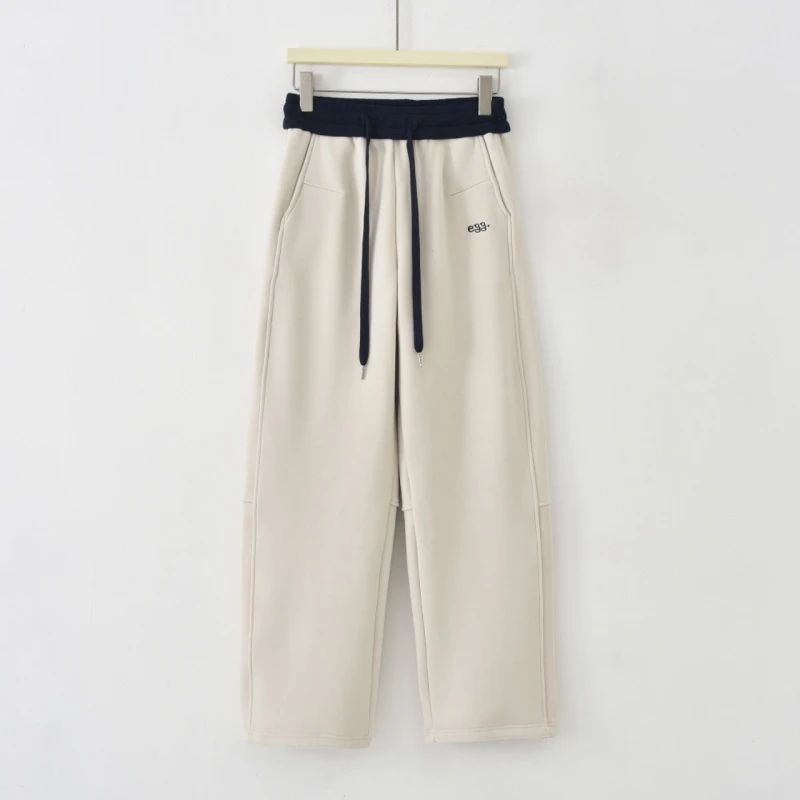 NXH-「简约撞色」2025早春新款简约撞色百搭休闲裤GL-FC2016