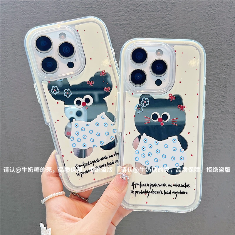 炫彩镜面适用苹果16/iPhone/华为手机壳防摔15promax爆款pura70潮