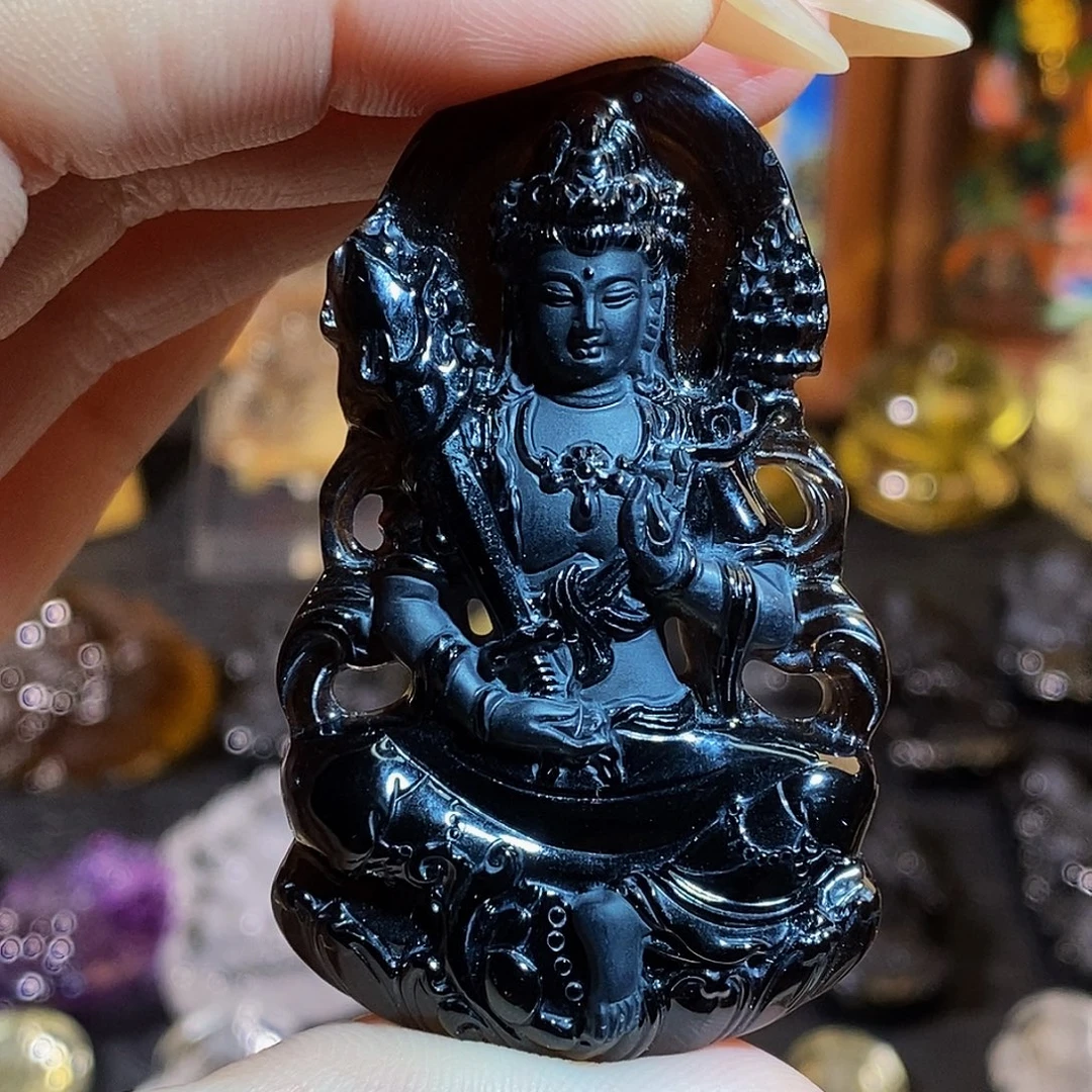 醉***山水晶颈饰未镶嵌吊坠