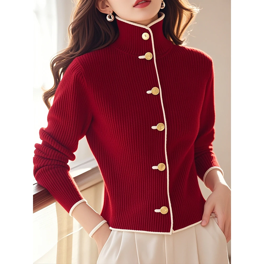 YE#别致漂亮上衣设计感小众时尚洋气减龄针织衫DY11903