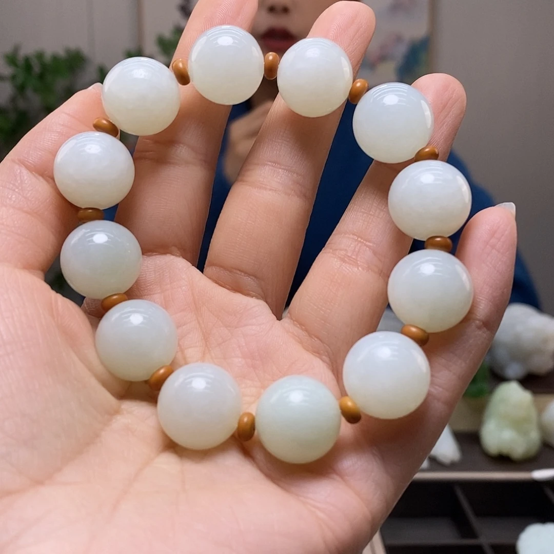 和田玉未镶嵌手链