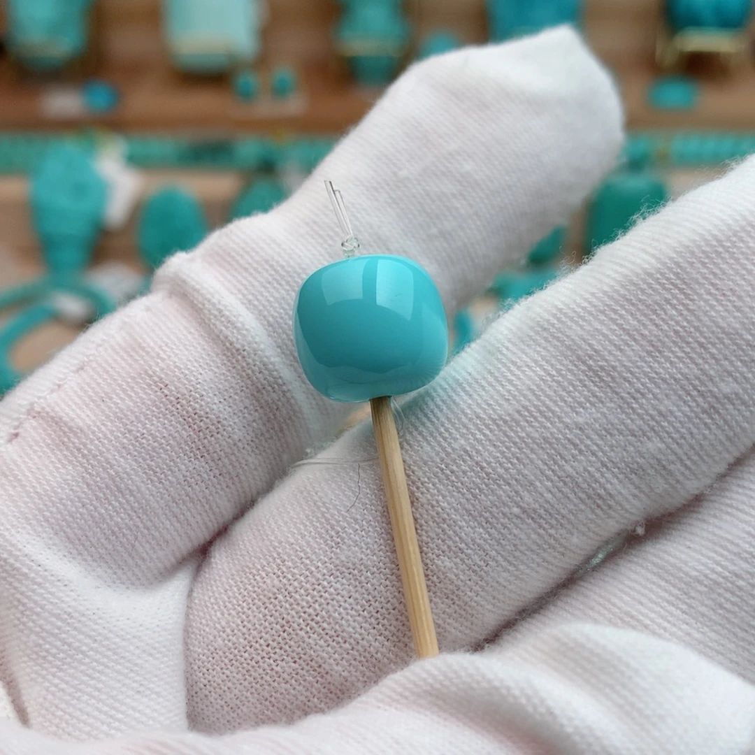 未镶嵌绿松石珠宝奇石12mm