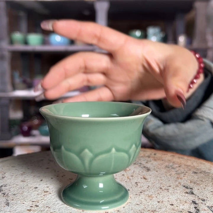 瓷片钧瓷摆件杯子茶器10