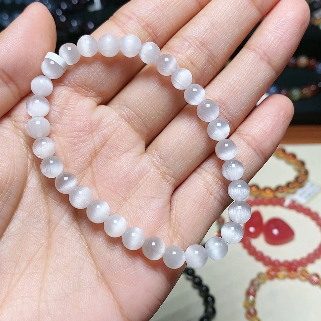 水晶手串未镶嵌兔毛