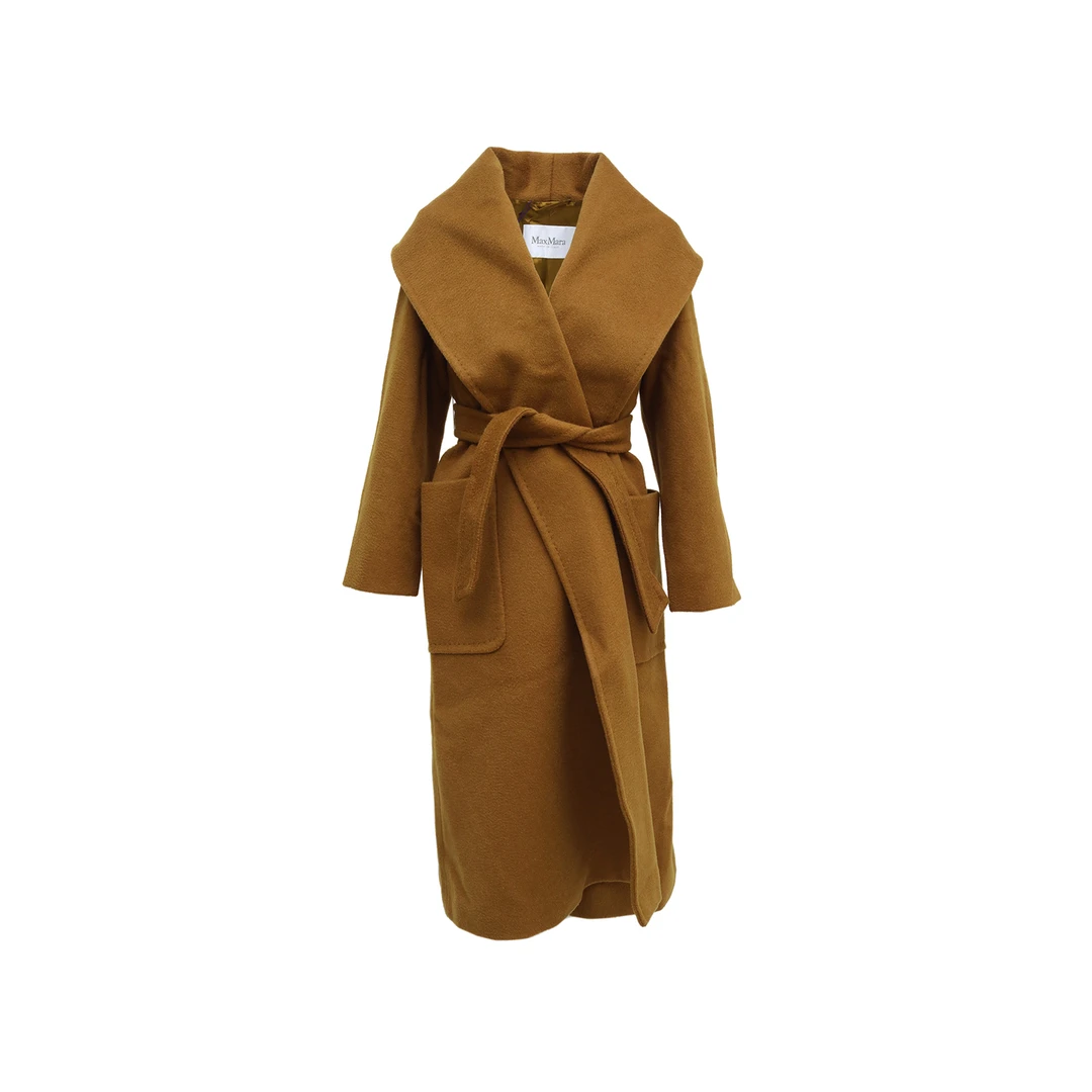 99新 MaxMara 活动 浴袍大衣 骆驼绒 常规码32码 P214765658
