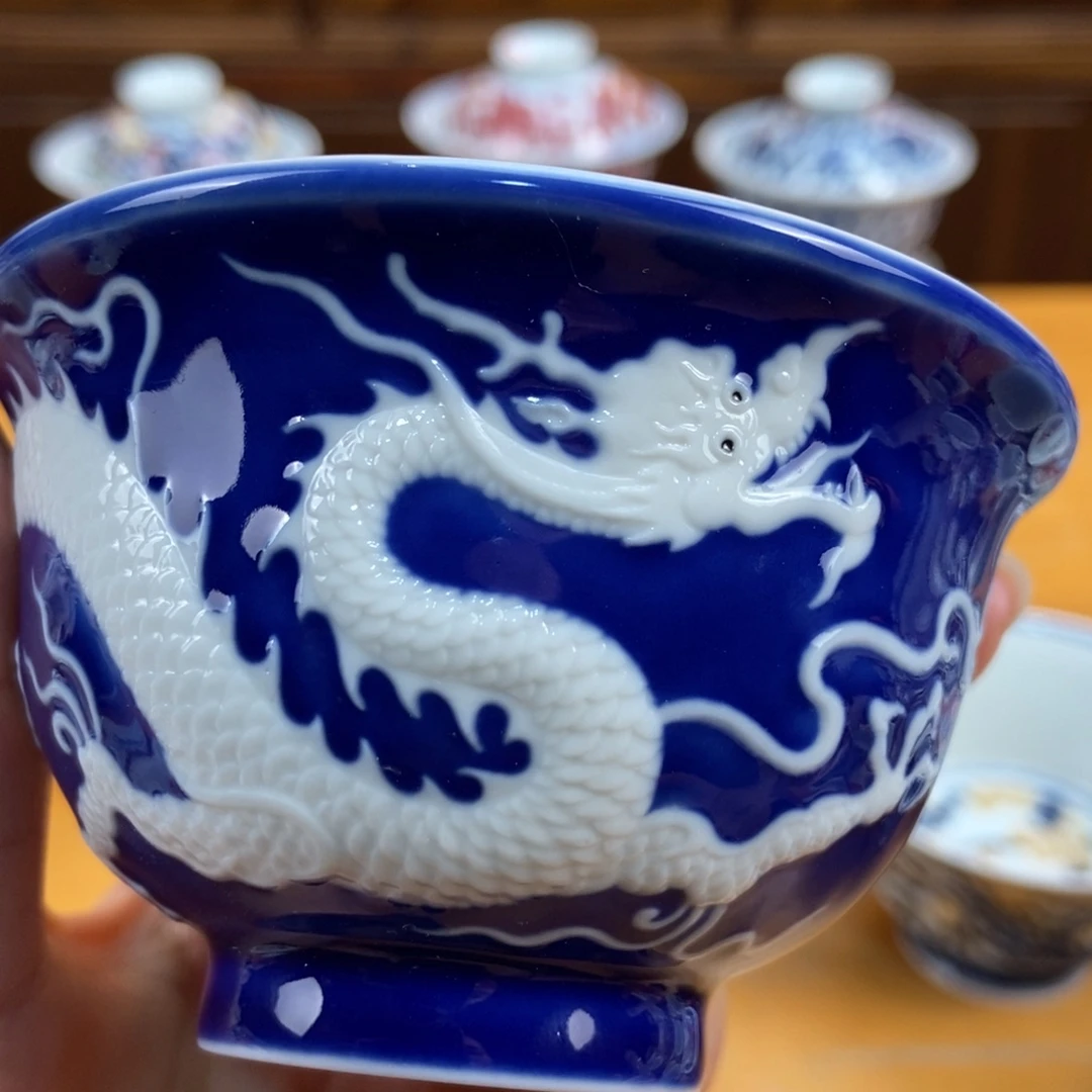 手绘现代茶具非古董