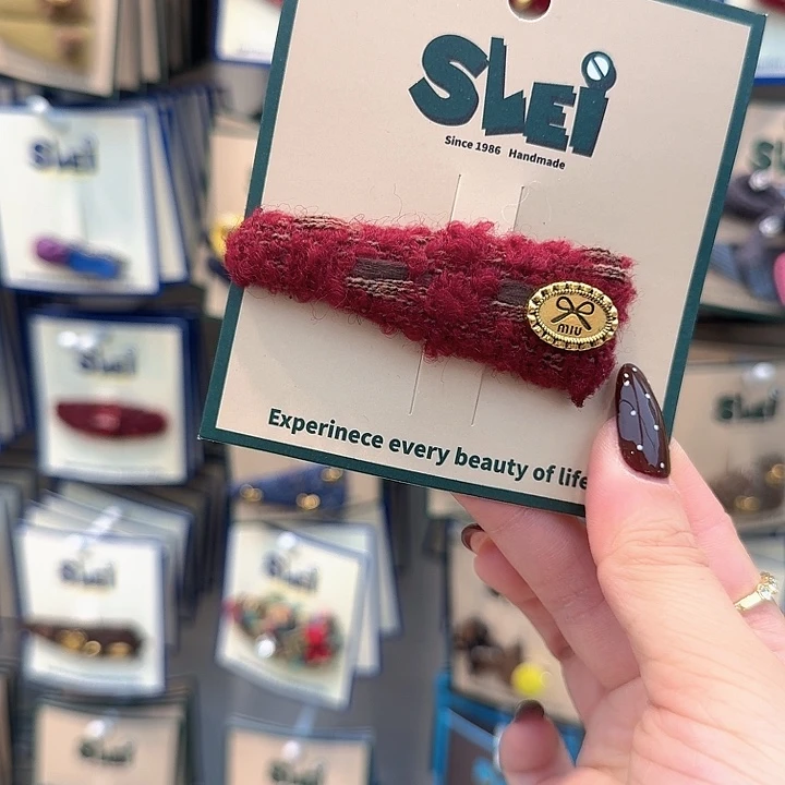 红色小香掰掰夹蝴蝶结