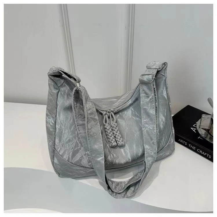 卡拉羊【清仓】休闲大容量包包2025新款时尚百搭单肩包简约上课通勤