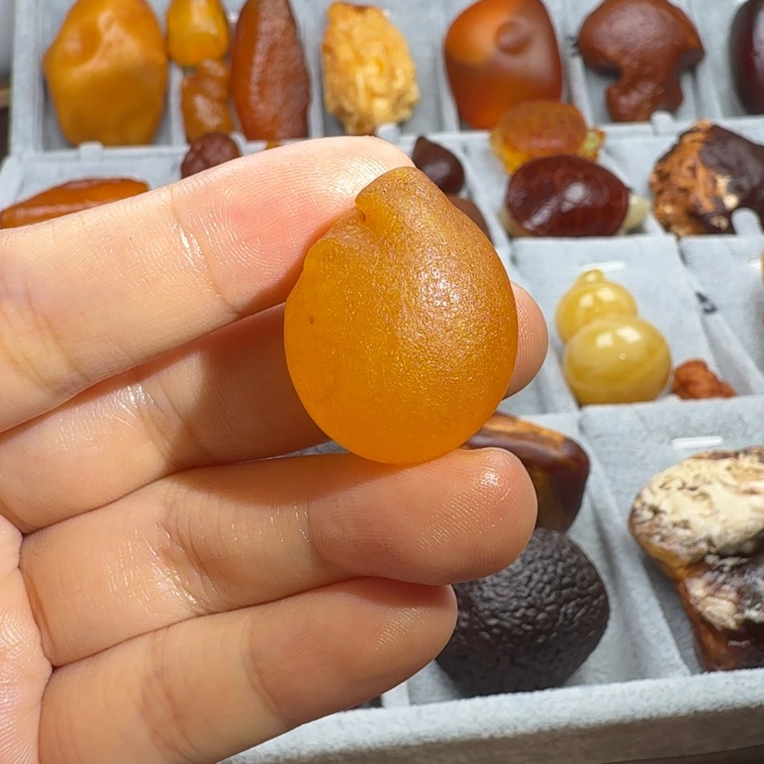 定制琥珀未镶嵌海漂原石