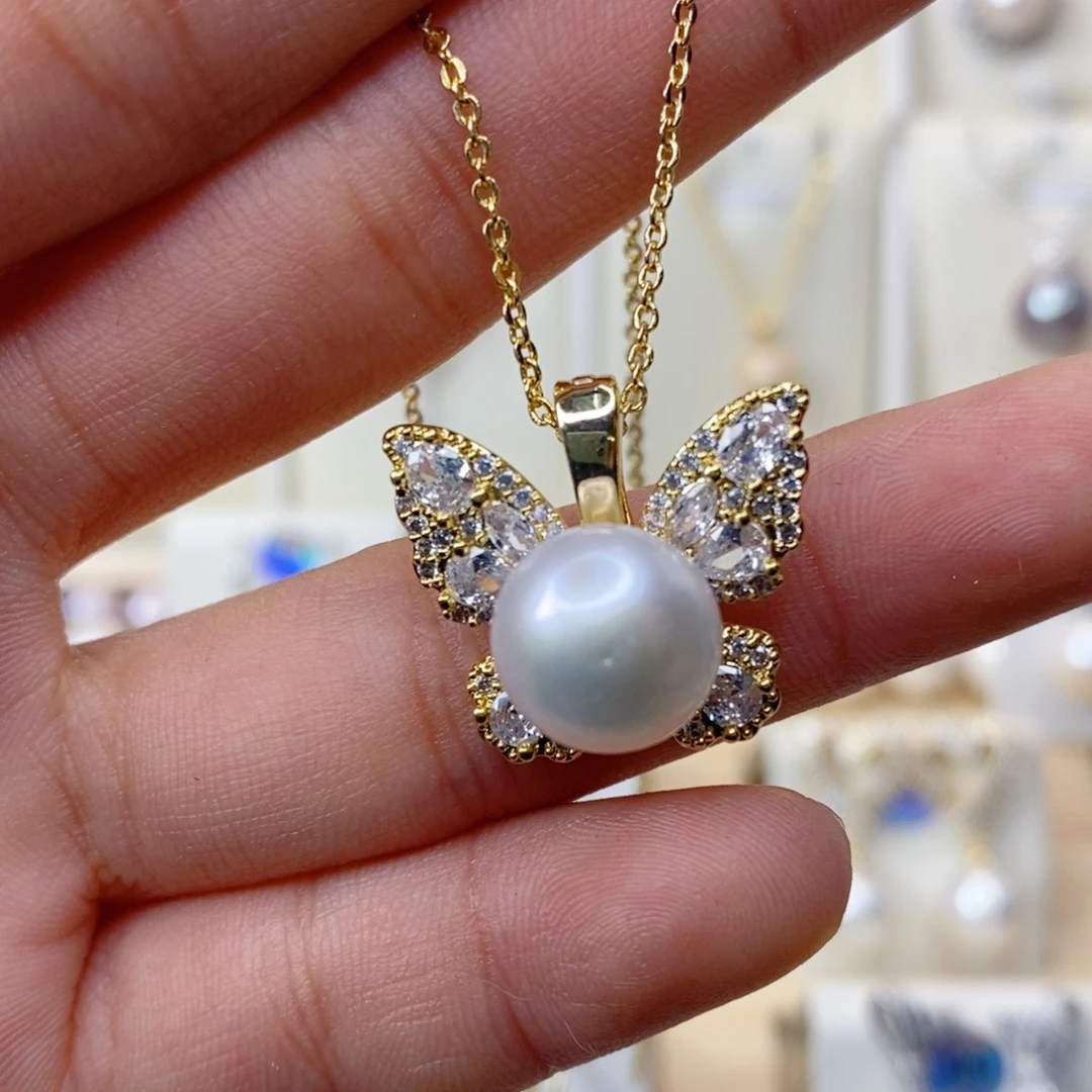 淡水珍珠吊坠(赠链)合金