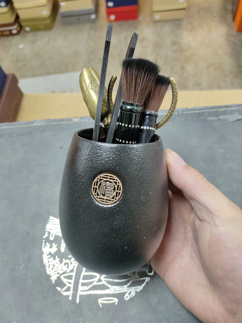 茶道六君子陶瓷功夫茶具夹子刷子泡茶用品a3-a4中控