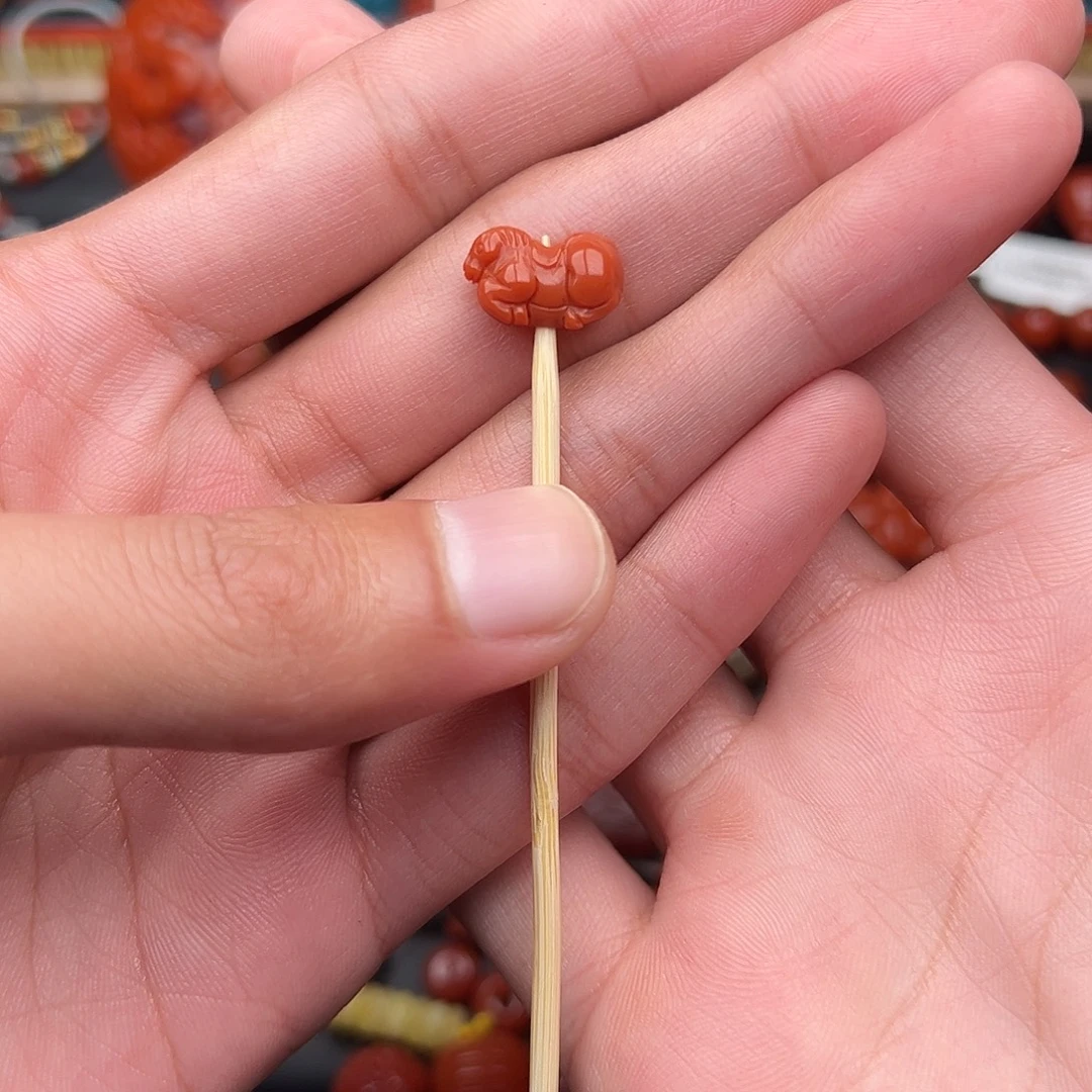 尼***主南红玛瑙未镶嵌唐马二合一单发货