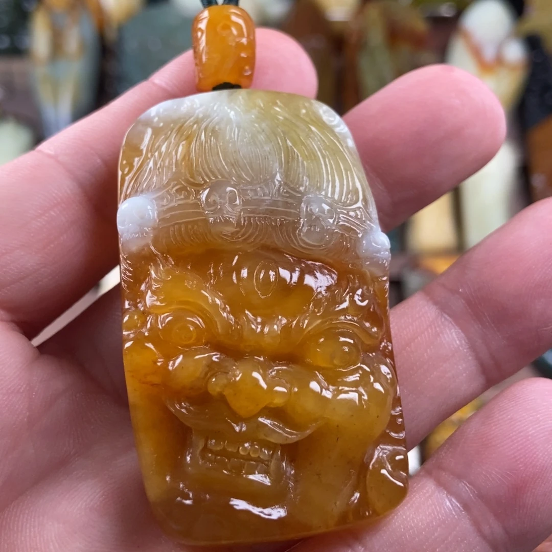 吃***要未镶嵌岫玉手把件