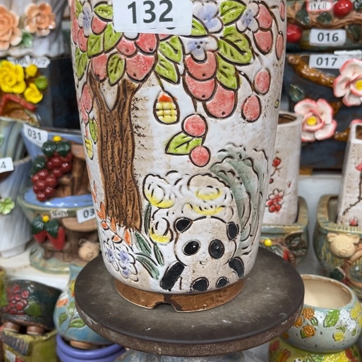 紫砂花盆粗陶材质多肉花盆