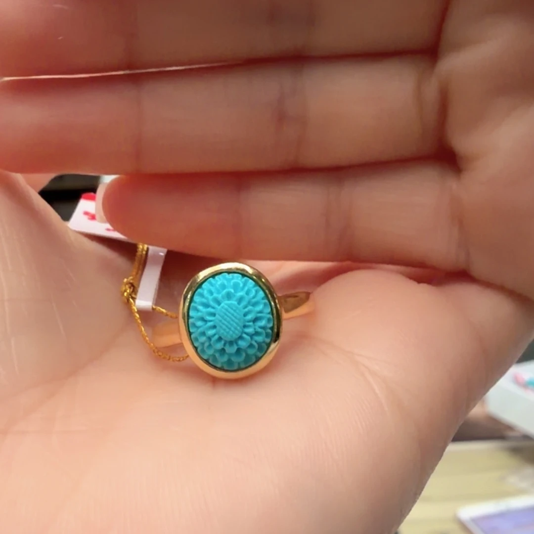 绿松石未镶嵌戒指