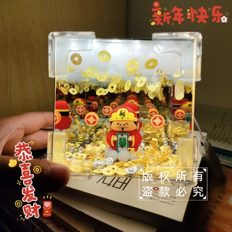 八方来财新年财神小夜灯手工diy材料包送男女友情侣闺蜜春节礼物