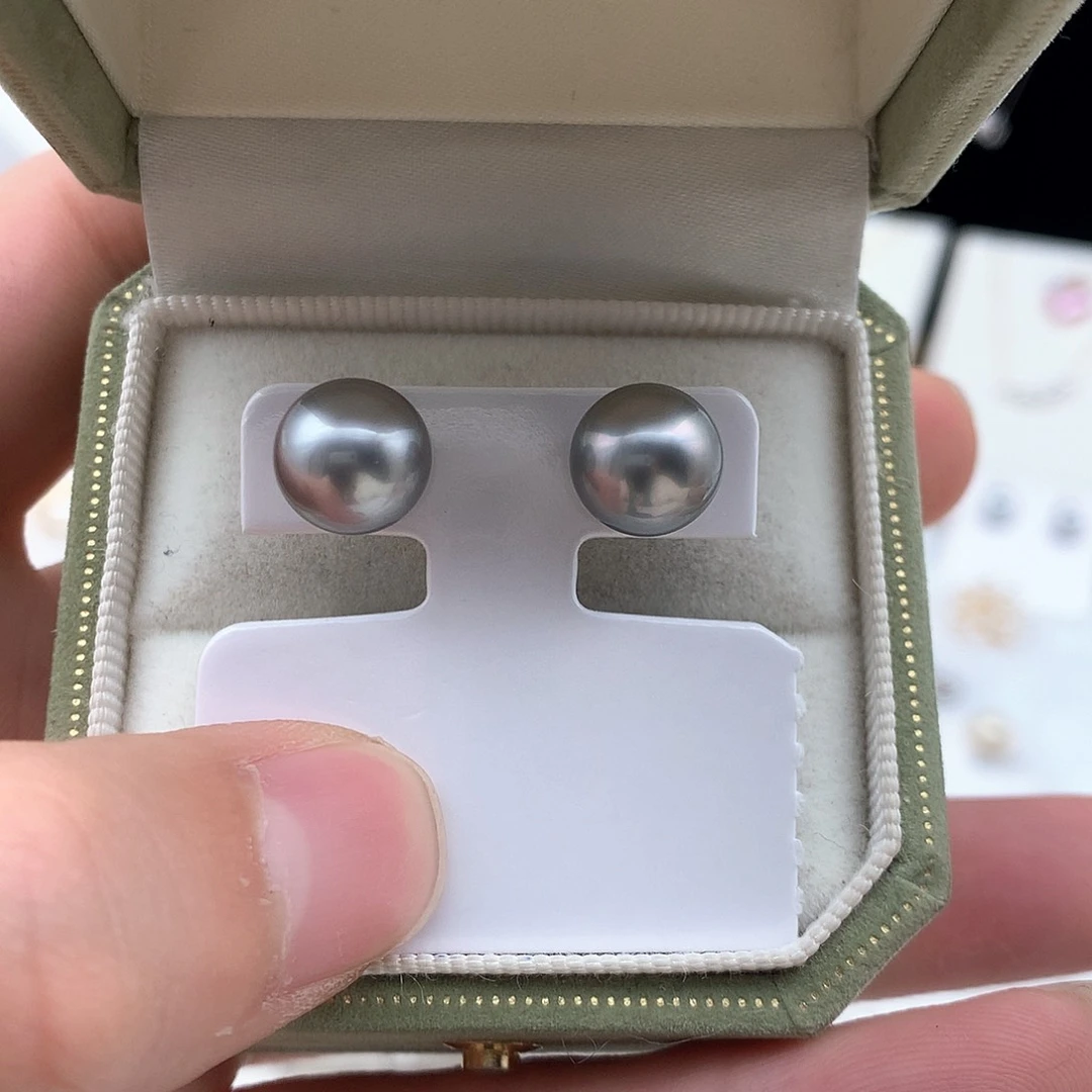 海水珍珠耳饰18K金镶嵌