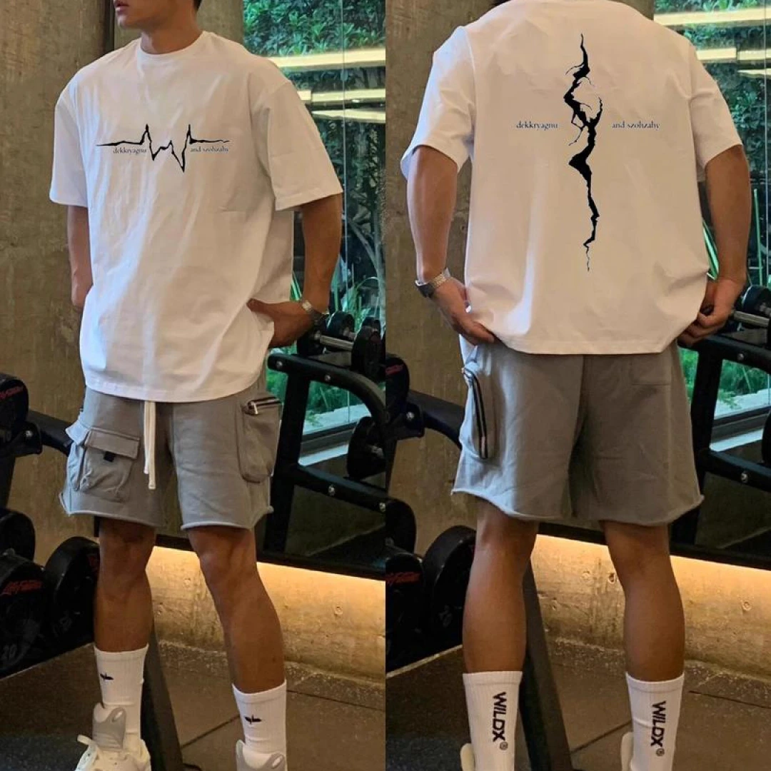 【重磅纯棉】2025新款cleanfit短袖T恤美式简约宽松夏季潮流百搭ins