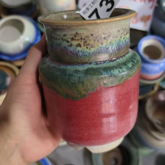 景德镇手工高温陶瓷：微瑕口7高12