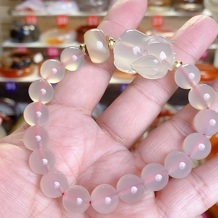 玛瑙/玉髓手镯未镶嵌小*?