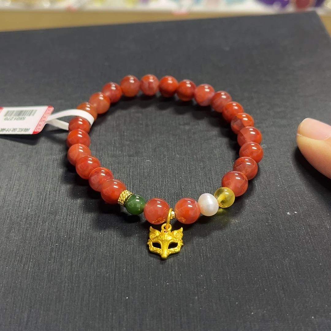 未镶嵌水晶手链南红玛瑙设计款手串