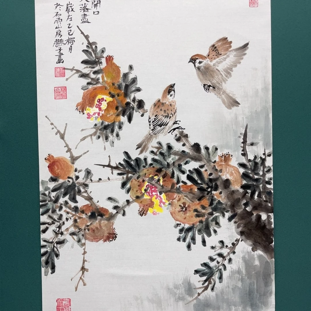 国画艺术家真人手绘