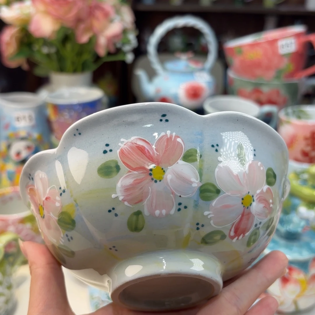 瓷片景德镇手绘高温釉下彩陶瓷茶具