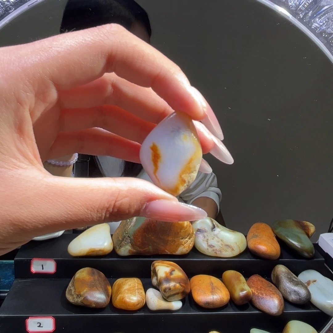 和田玉未镶嵌挂件20