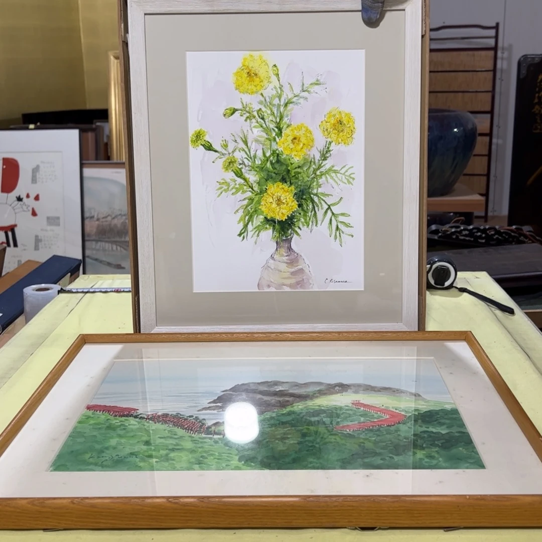 绘画a*a屏风框画油画版画回流