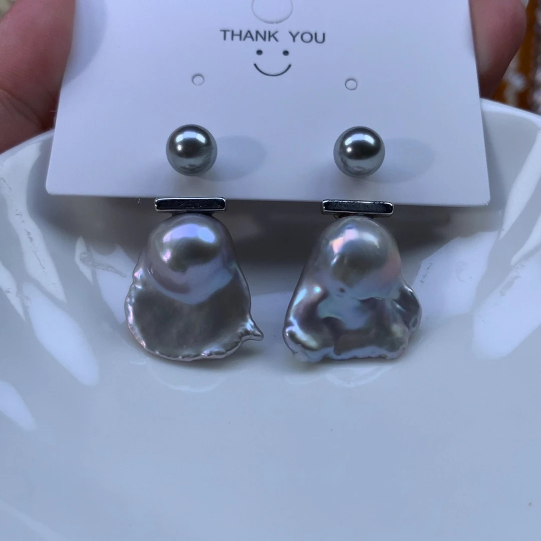合金淡水珍珠耳环特价2981