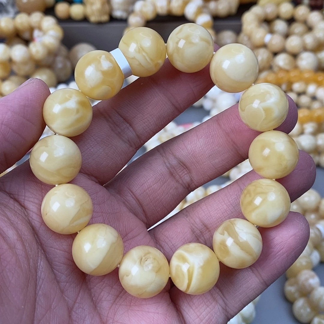 蜜蜡未镶嵌珠宝奇石16mm 33.8g