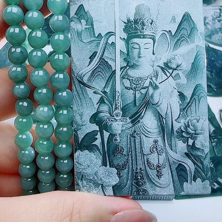 翡翠未镶嵌颈饰多样性发货天然的A货翡翠