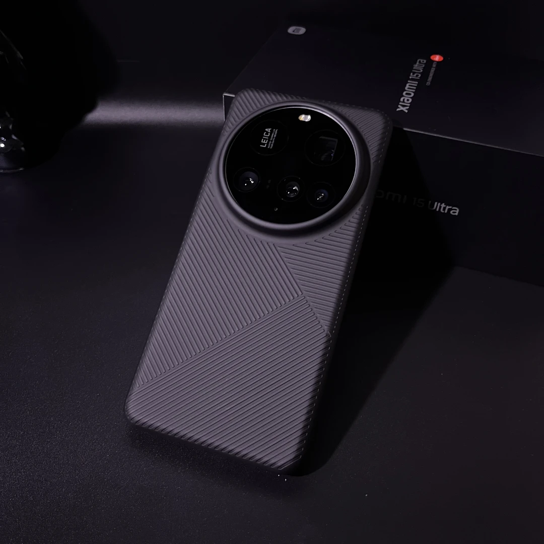 超薄磨砂适用小米15Ultra手机壳几何纹新款Xiaomi15pro硬壳防指纹
